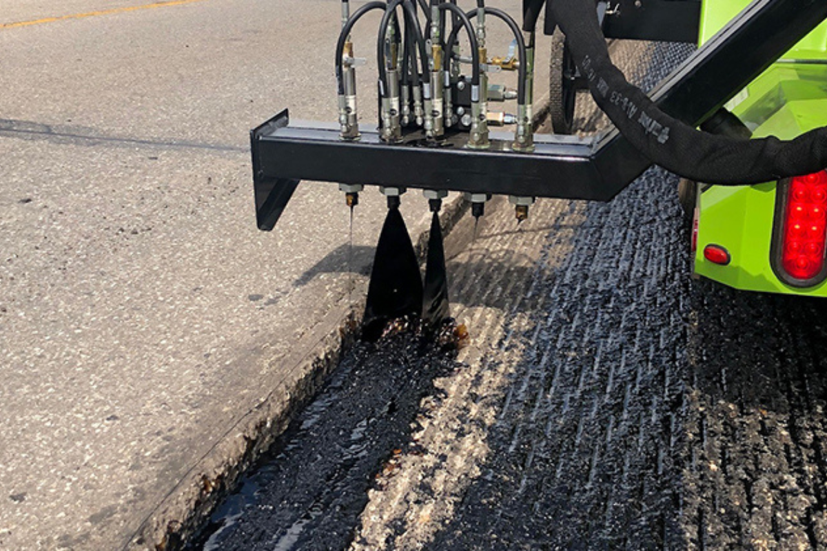 Asphalt repair equipment at Haaker Underground