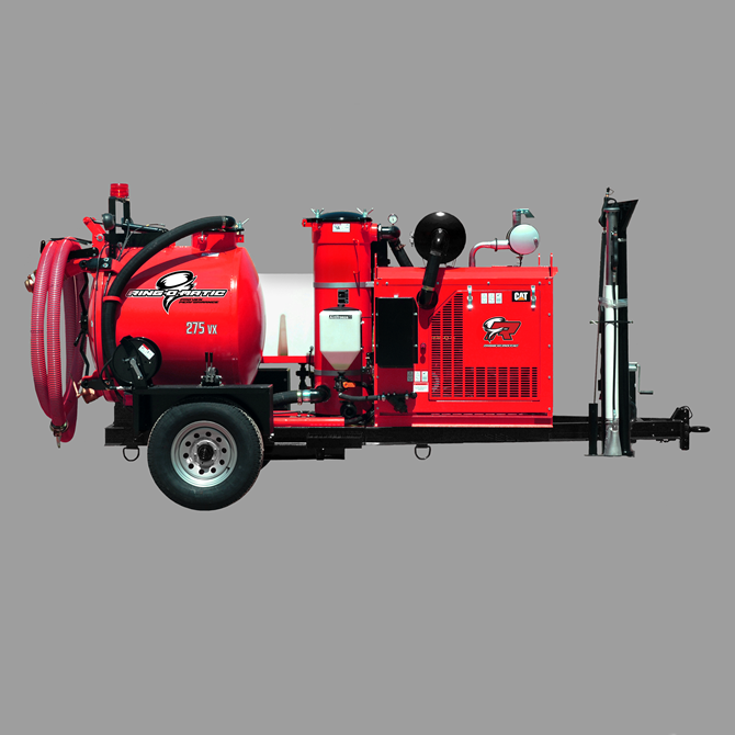 Ring-O-Matic 275 VX diesel vacuum excavator for safe underground utility excavation