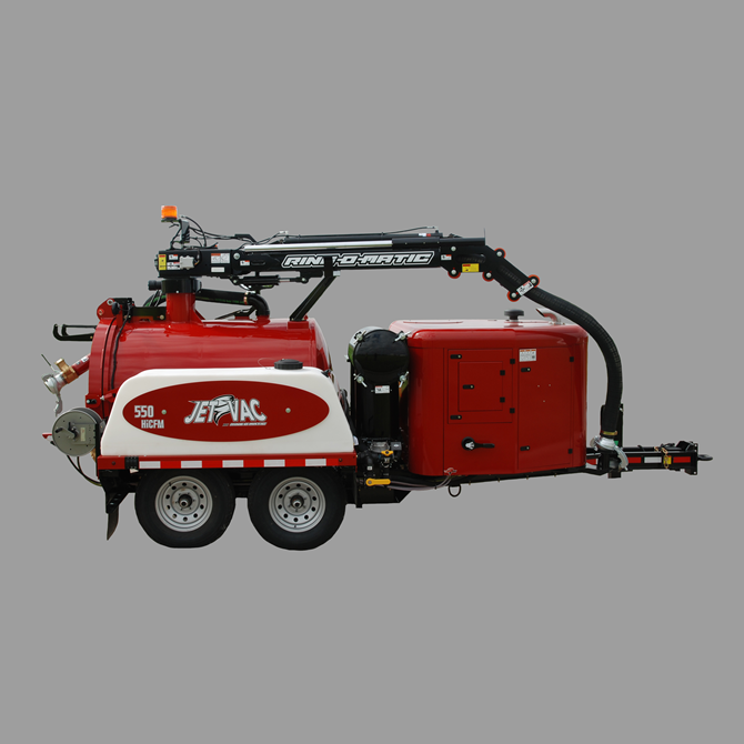 Ring-O-Matic 550 Jet Vac diesel vacuum excavator for safe and efficient underground excavation